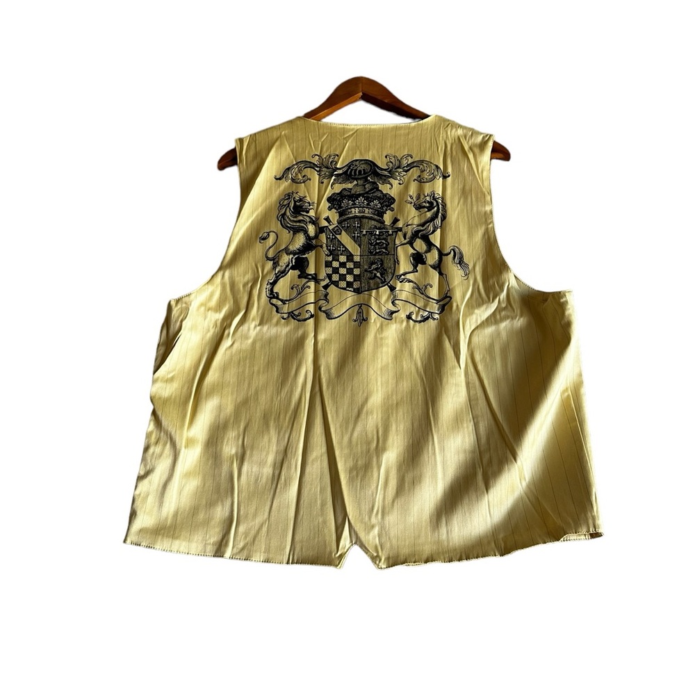PATRONCITO VINTAGE MENS YELLOW VEST SZ XXL